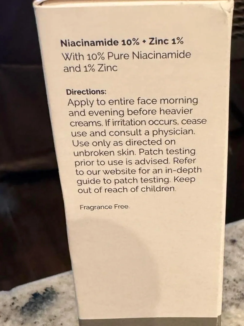 The Ordinary Niacinamide 10% + Zinc 1% Serum — White, Cream